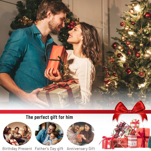 Men's Double-Row Black Braided Leather Bracelet with Stainless Steel Cross 8.5in - Picture 7 of 7